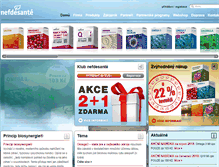 Tablet Screenshot of nefdesante.cz